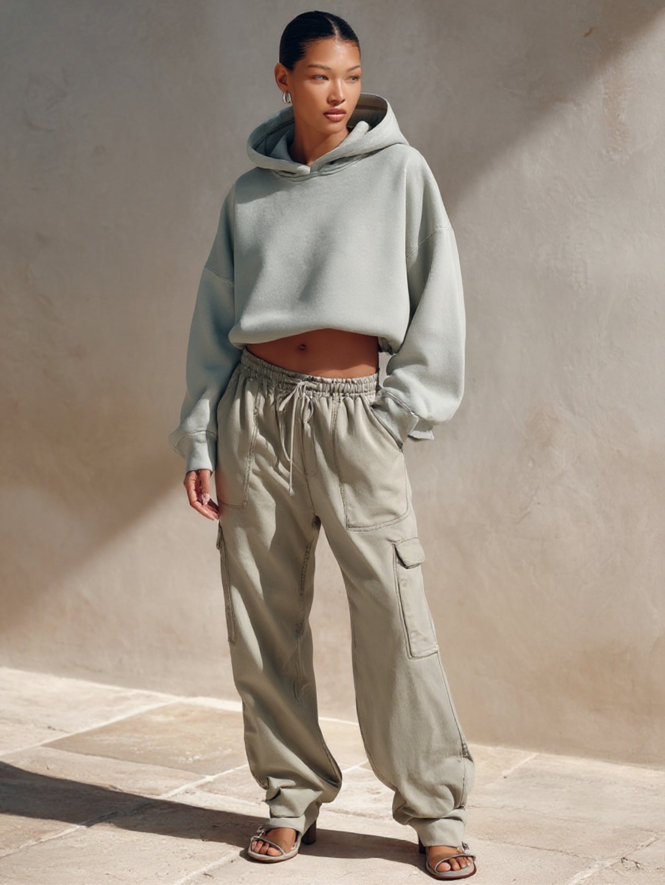 Women's Sweatshirts Autumn Winter Comfortable Daily Simple Solid Color Long Sleeve Hooded Casual Hoodie