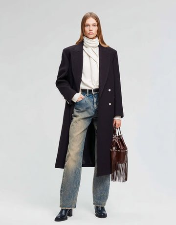 Women's Winter Jackets Autumn Winter Fashion Daily 2025 Cultural Elegant Plain Long Sleeve Lapel Casual Coats