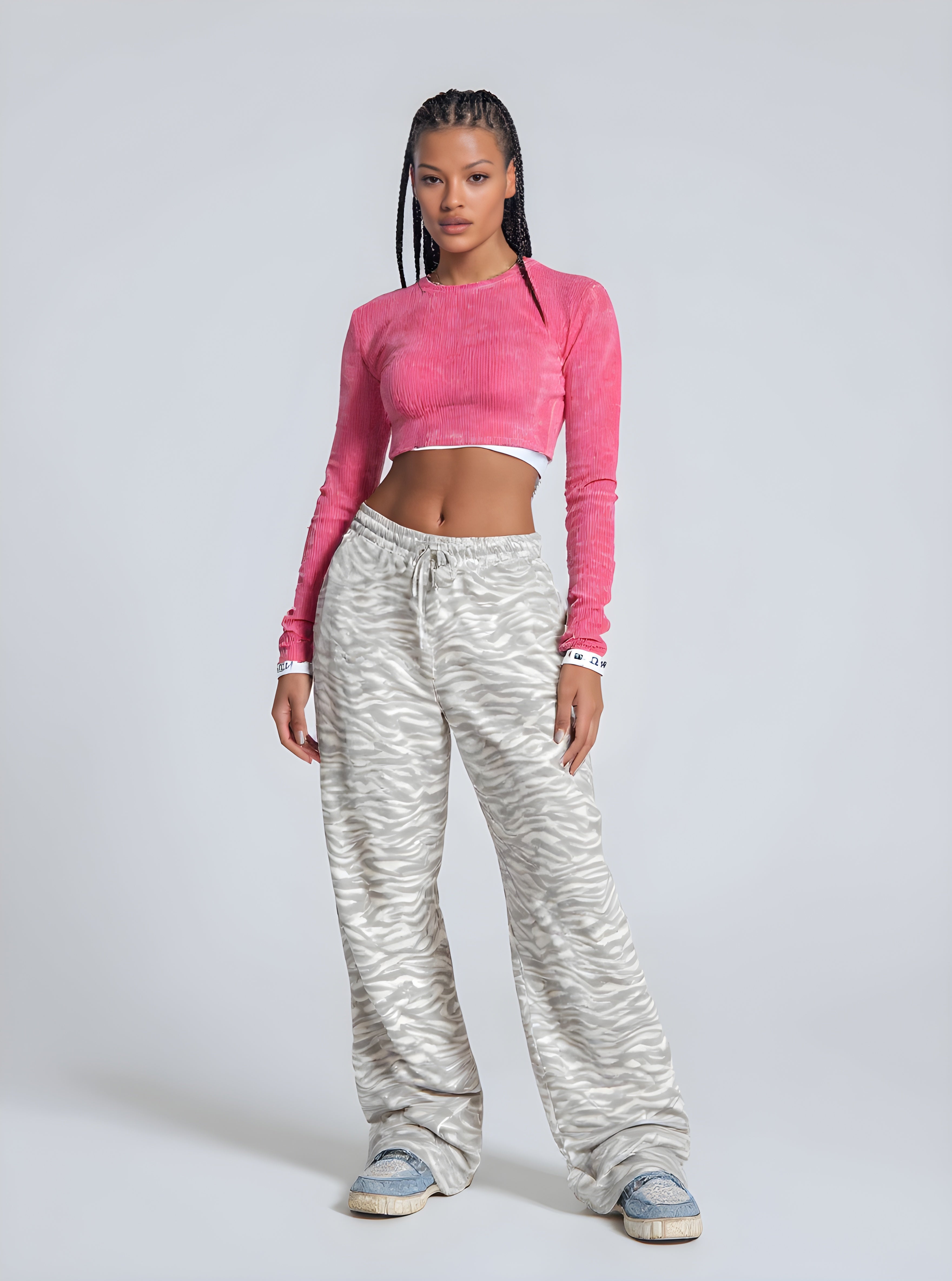 Women's Pants Autumn Winter Fashion Daily 2025 Trendy Stylish Leopard Print Long Sleeve Full Length Casual Pants