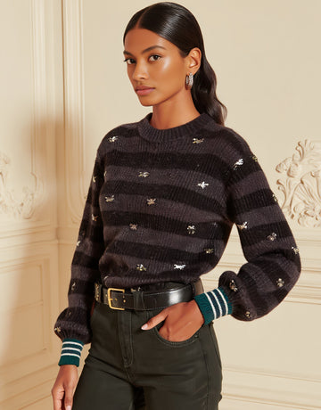 Autumn Sweater Casual Fit Long Sleeve Round Neck Straight Tube Sleeve Regular Length Top Women's Fashion Knitwear