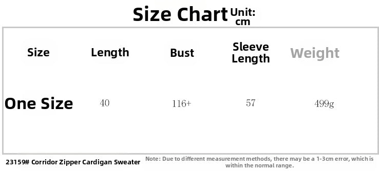 Women's Autumn Fashion Zipper Cardigan Sweater European American Style Profile New