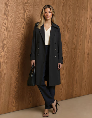 Long Overcoat Windbreaker Autumn Winter Commute Style Women's Long/Extra Long Length Top for Daily Commuting