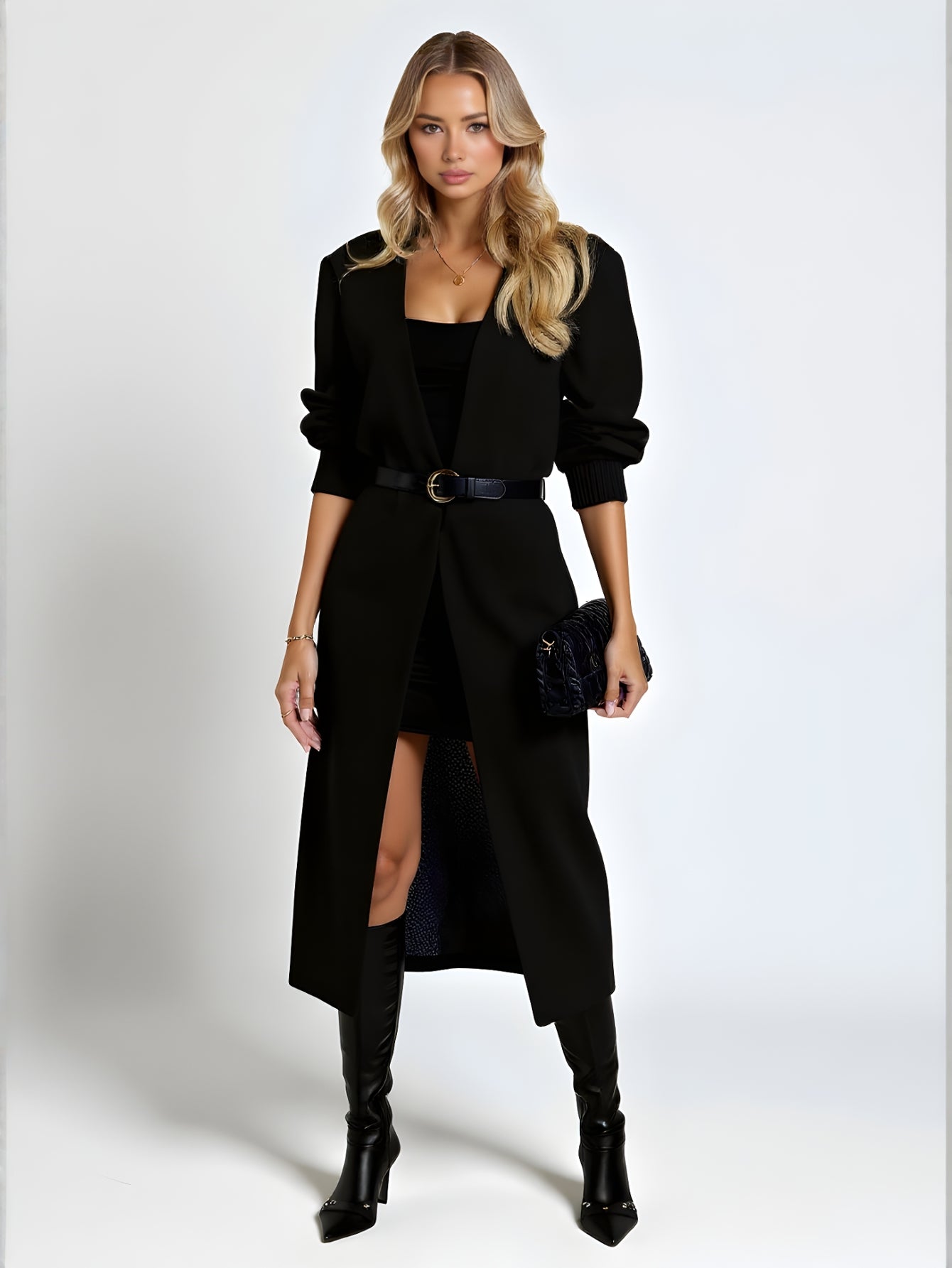 Women's Knitted Cardigan Sweater Outer Coat Autumn Winter New Independent Webmaster European American Style