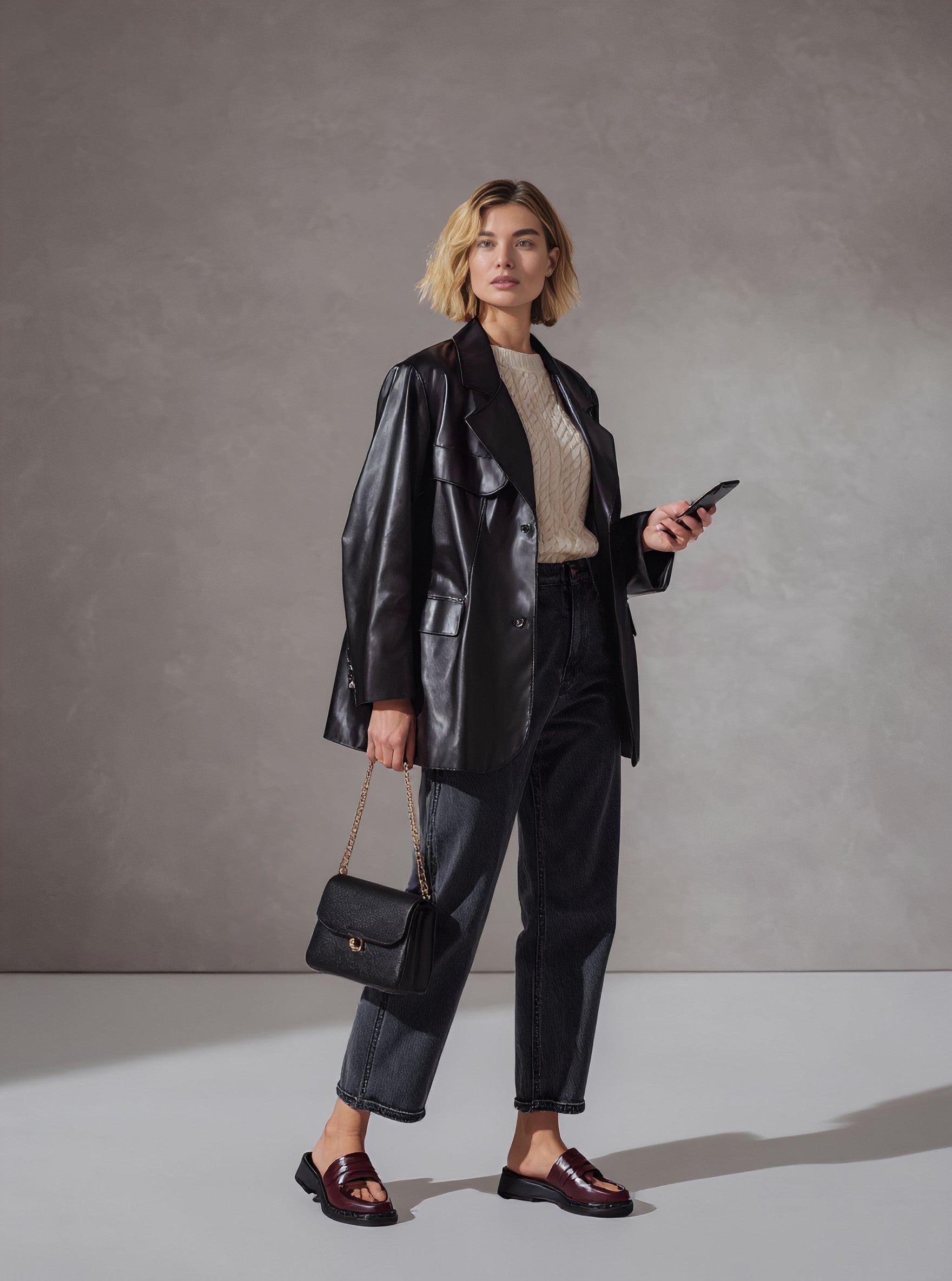 Fur Autumn Casual Style Outerwear Women's Top Coat Comfortable Fashionable Skin-friendly