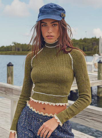 Chic Long Sleeve T-Shirt Casual Straight Sleeve Spring Dress Autumn Fashion Regular Length Women's Top