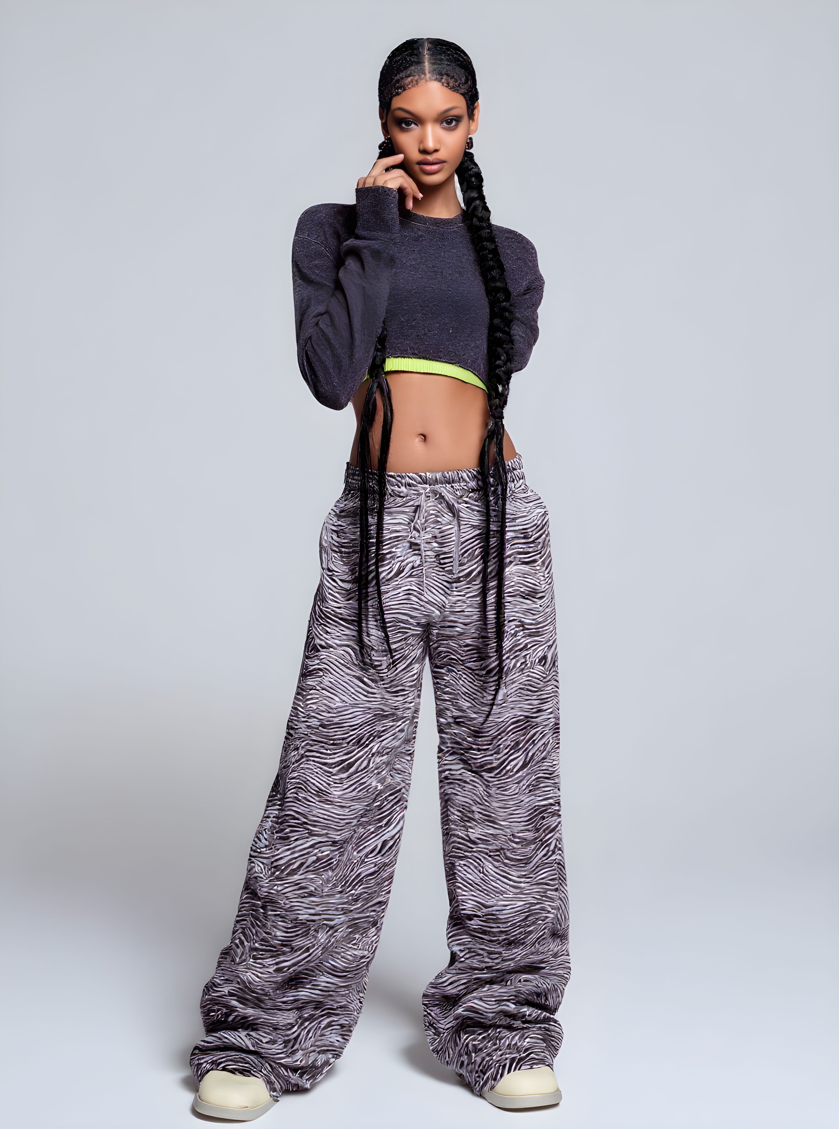 Women's Pants Autumn Winter Fashion Daily 2025 New Stylish Leopard Print Long Sleeve Full Length Casual Pants