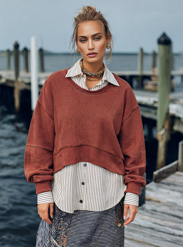 Spring Autumn Hoodie Dress Straight Sleeve Fit Style Casual Women's Top Fashionable Comfortable Streetwear