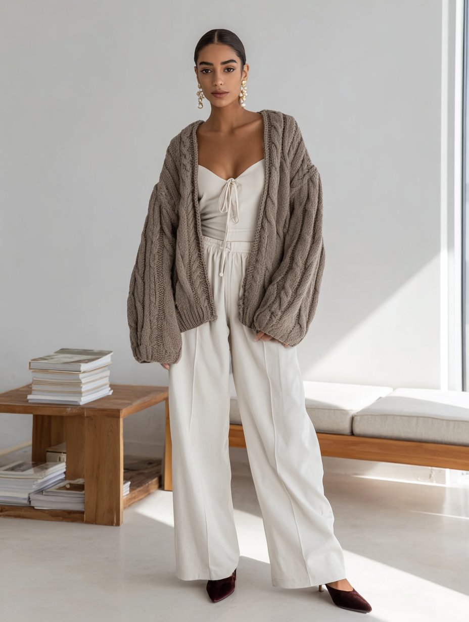 Loose Straight Leg Pants Casual Full Length Trousers Mid Waist Women's Fashion Autumn Clothing