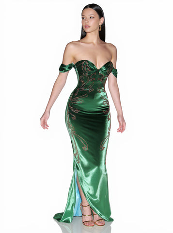 Autumn Winter Casual Dress Mid-Length A-Line Skirt Sweetheart Neck Off Shoulder Fit Type Women's Fashion Clothing