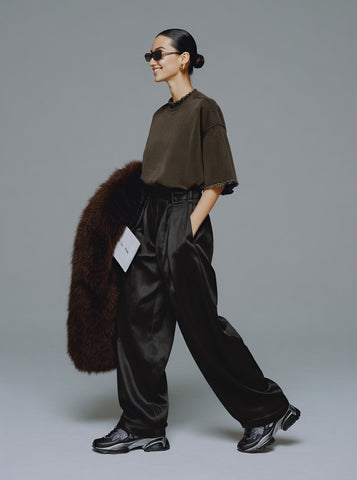 Winter Straight Leg Pants Casual Loose Full Length Mid Waist Women's Fashion Trousers Comfortable Fit Long Pants