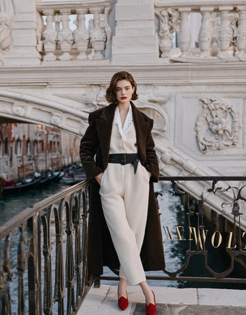 Autumn Trench Coat 2025 Women's Elegant Plain Long Sleeve Lapel Basics Long Trench Coat