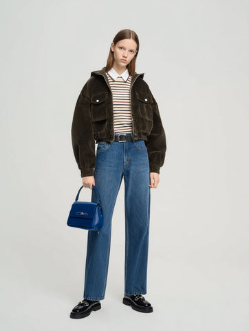 Women's Jackets Autumn Winter 2025 Glamorous Chic Plain Long Sleeve Stand Collar Casual Lightweight Jackets