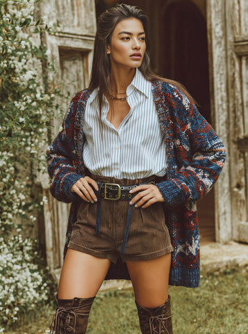 Casual Long Sleeve Cardigan Spring Dress Autumn Straight Tube Sleeve Regular Length Top Women's Fashion Outerwear