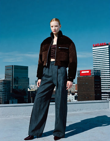 Cotton-Padded Jacket Long Sleeve Casual Straight Sleeve Regular Length Women's Top For Autumn Season Comfortable Fit