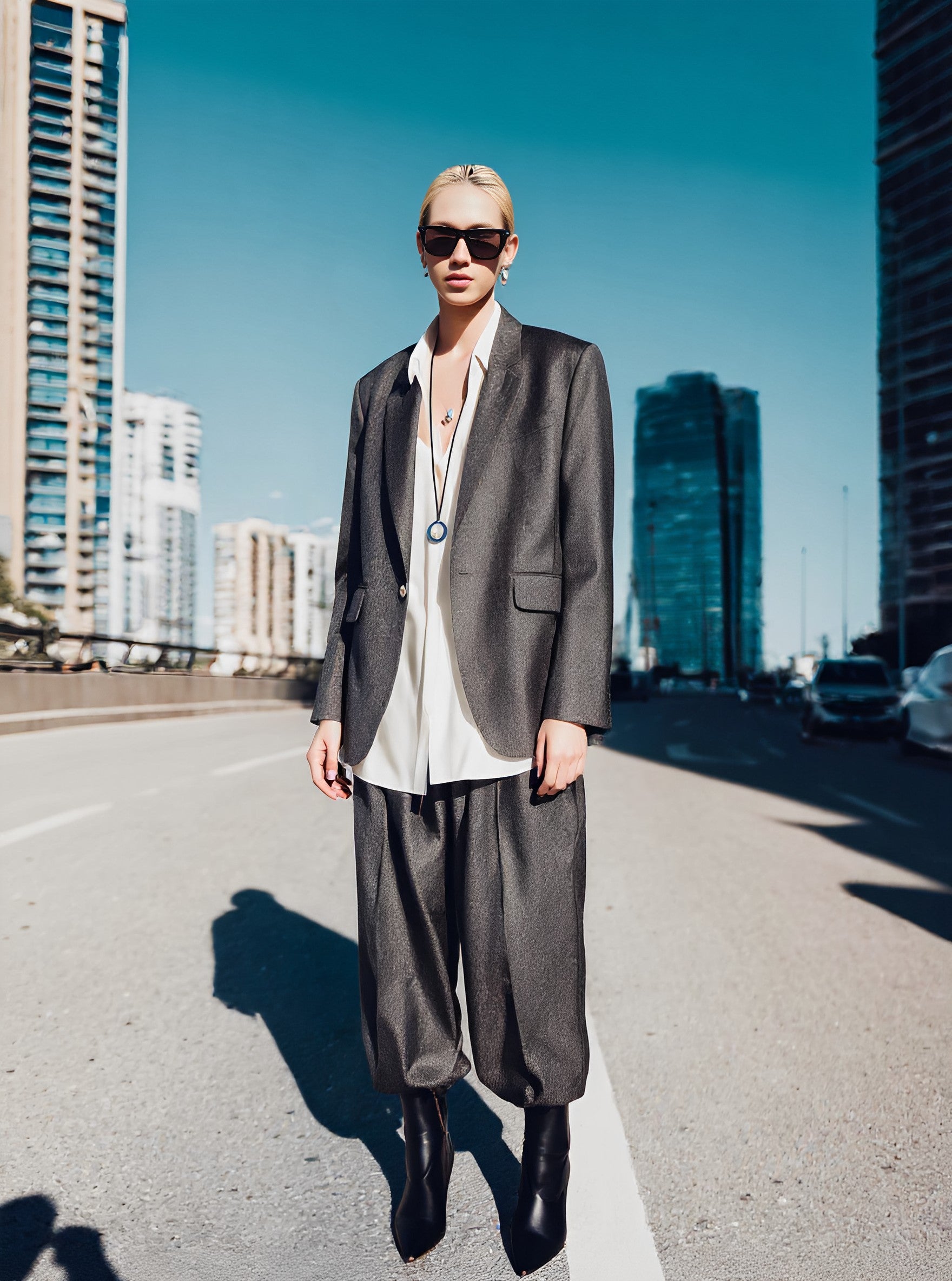 Loose Fit Long Sleeve Casual Style Women's Shirt Autumn Collection Straight Cut Sleeves Regular Length Top Fashion Trend