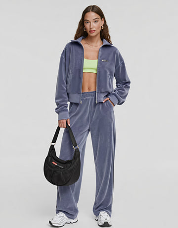 Autumn Winter Casual Fit Suit Trousers Women's Fashion Ensemble Long Pants Set Comfortable Style Clothing