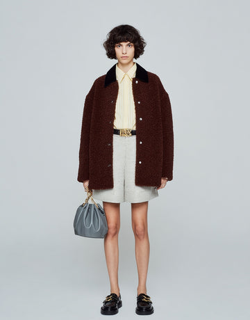 Women's Winter Jackets Autumn Winter Fashion Daily 2025 Simple Elegant Plain Long Sleeve Lapel Casual Coats