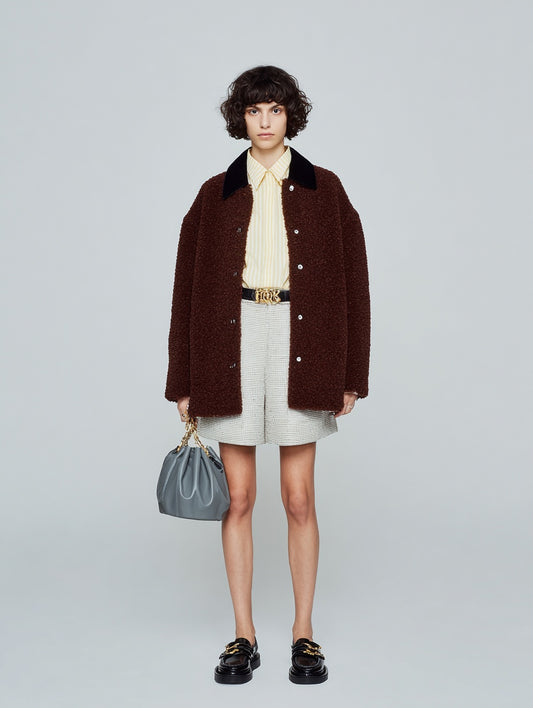 Women's Winter Jackets Autumn Winter Fashion Daily 2025 Simple Elegant Plain Long Sleeve Lapel Casual Coats