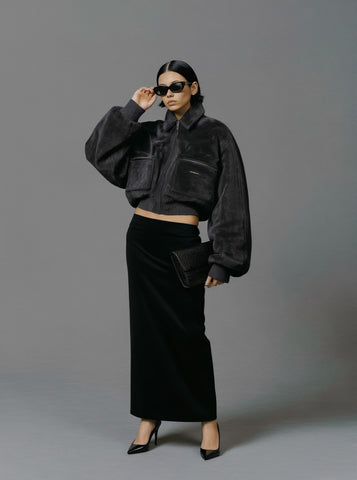 Cotton-Padded Jacket Long Sleeve Casual Style Straight Sleeve Winter Clothes Women's Top Regular Length Fashionable Outerwear