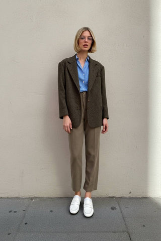 Loose Casual Autumn Winter Clothes Long Sleeve Straight Sleeve Suit Regular Length Top For Women Comfortable Fashion Outerwear