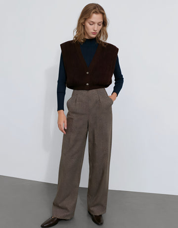 Winter Straight Leg Pants Casual Fit Full Length Mid Waist Women's Fashion Trousers Comfortable Loose Style Clothing