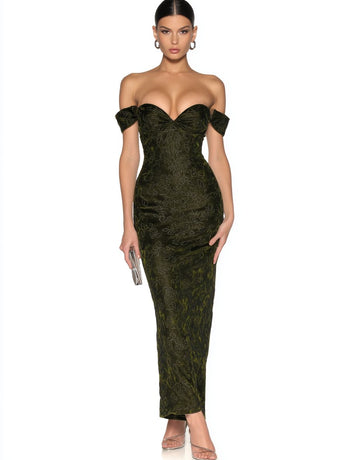 Autumn Winter Tight Fit Wrap Long Dress Heart Collar Sleeveless Party Women's Fashion Skirt Style Clothing