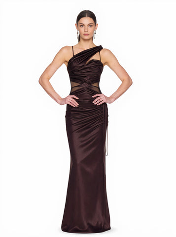 Summer Dress Floor-Length Sleeveless Asymmetrical Shoulder Design Close-Fitting Style Casual Women's Skirt Ensemble