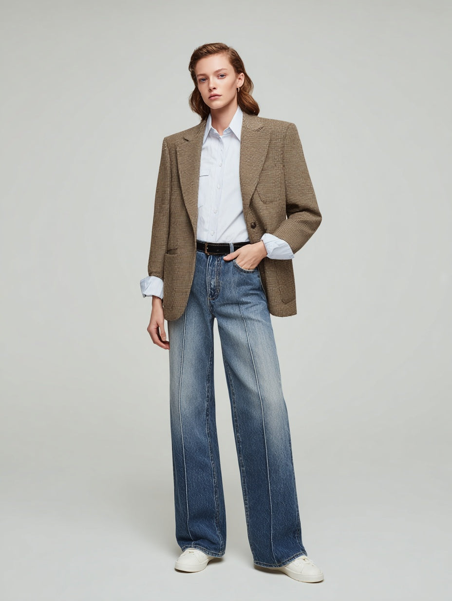 Women's Blazers Autumn Winter Plain 2025 Stylish Graceful Long Sleeve Lapel Casual Blazers