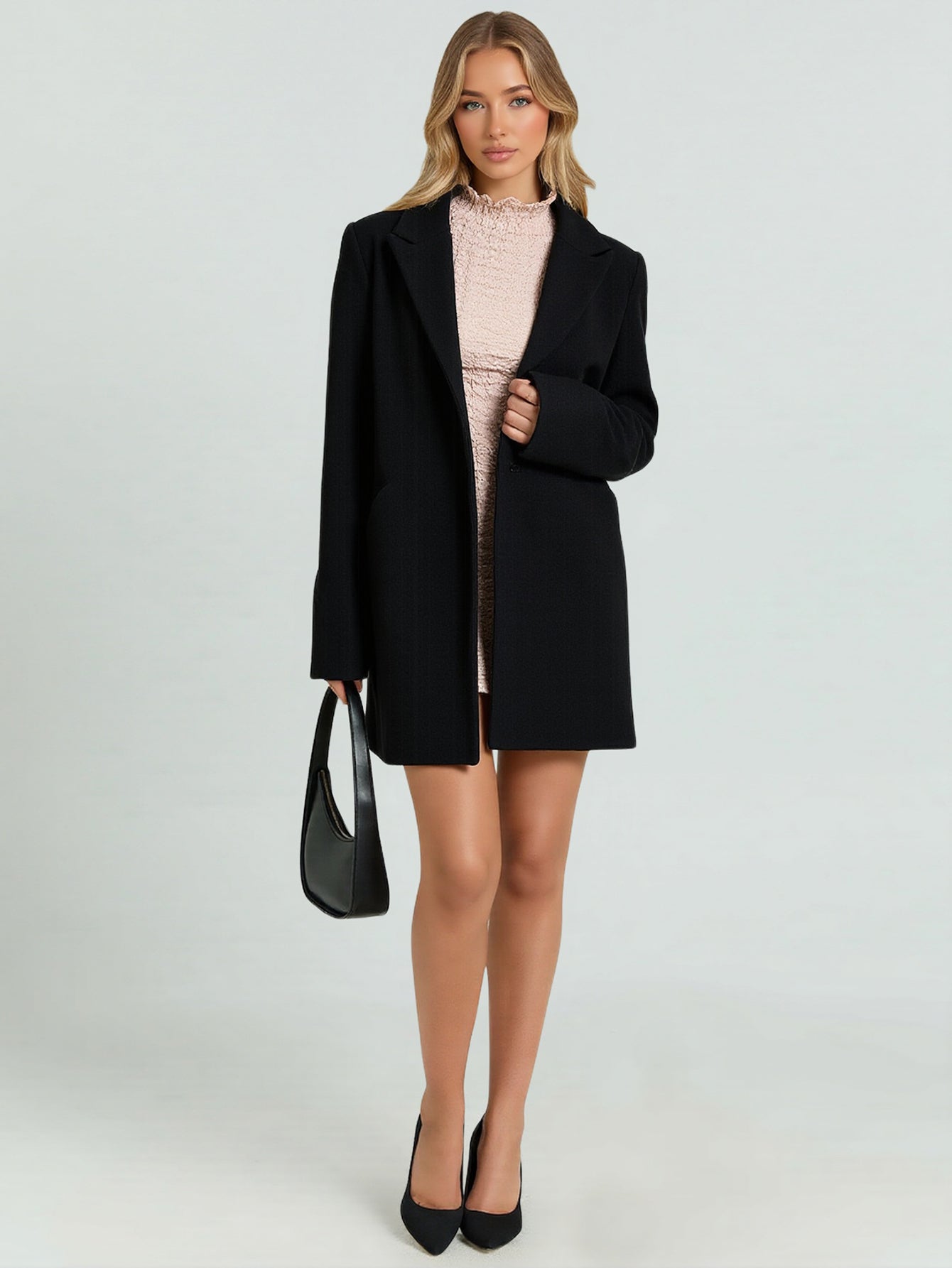 Women's Coats Winter Fashion Comfortable Decent 2025 Plain Sweet Dating Lapel Long Sleeve Street Daily Coats