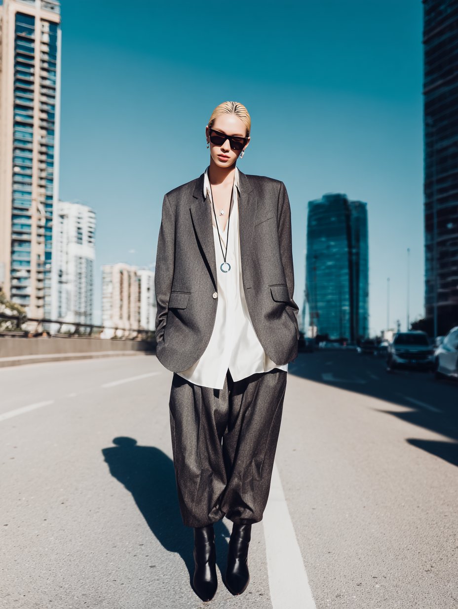 Loose Fit Long Sleeve Casual Style Women's Shirt Autumn Collection Straight Cut Sleeves Regular Length Top Fashion Trend