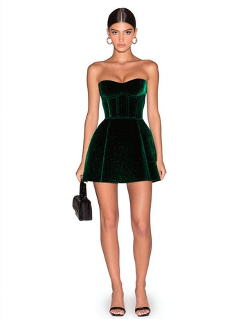 Elegant Fit Heart Collar Dress