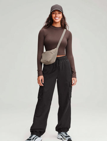 Casual Straight Leg Pants Full Length Fit Mid Waist Autumn Fashion Women's Bottom Wear Comfortable Loose Trousers