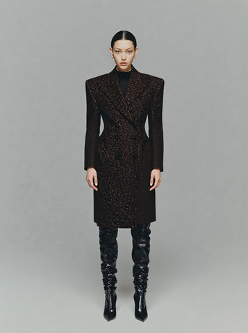 Casual Woolen Coat Regular Length Winter Clothes Women's Fashion Outerwear Classic Style Comfortable Fit Outer Layer