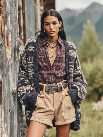 Spring Cardigan Dress Autumn Casual Fit Long Sleeve Straight Tube Sleeve Regular Length Women's Open Front Knitwear