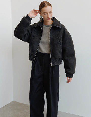 Casual Collared Winter Jacket Women's Topwear Fashion Style Flip Collar Outerwear for Cold Weather Seasons