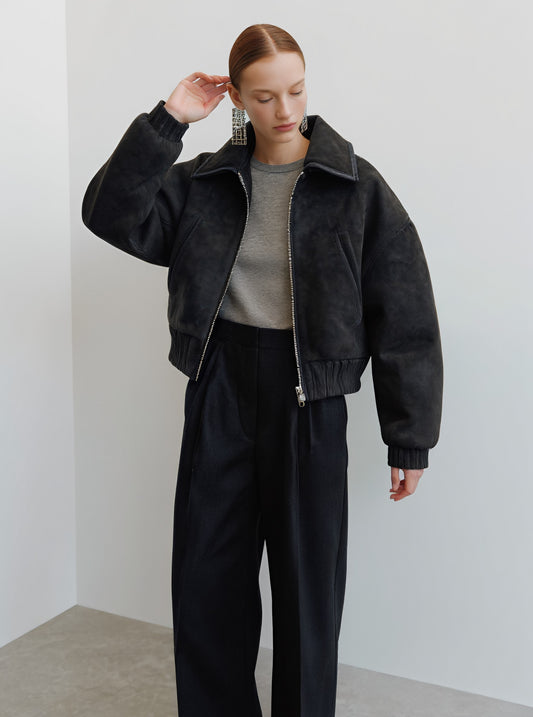 Casual Collared Winter Jacket Women's Topwear Fashion Style Flip Collar Outerwear for Cold Weather Seasons