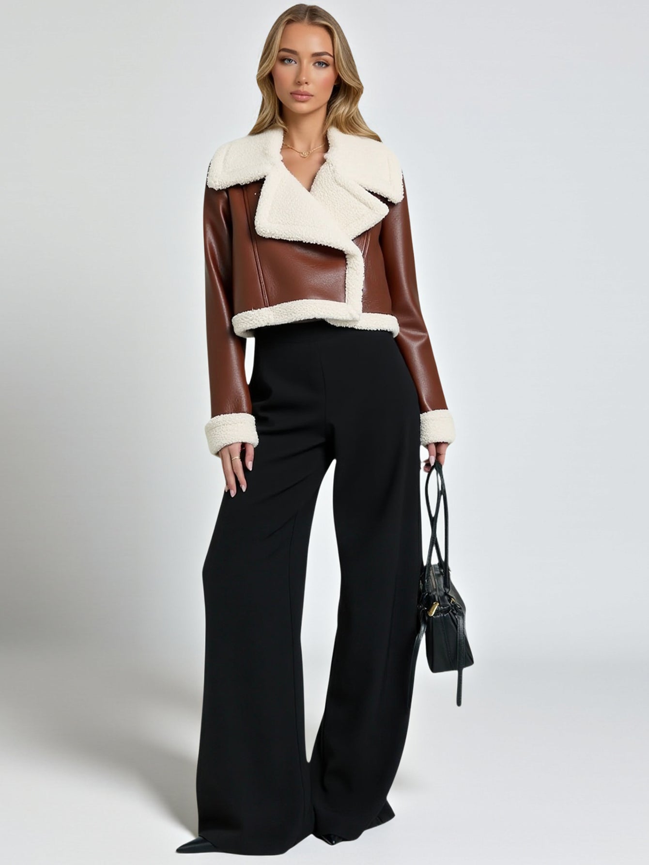 Women's Autumn Winter 2025 Coats Comfortable Casual Zipper Solid Color Long Sleeve Open Front Daily Coats