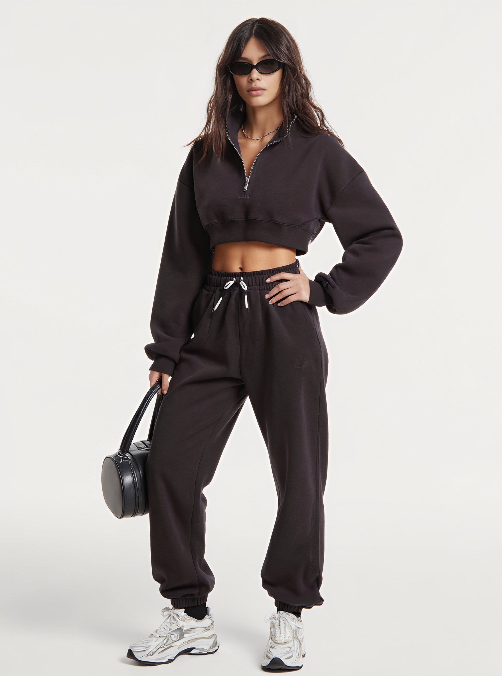 Autumn Winter Casual Fit Suit Trousers Women's Fashion Ensemble Long Pants Set Comfortable Style For Business And Casual Wear