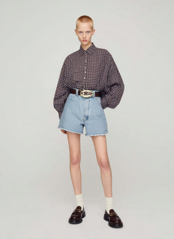 Women's Shirts Summer Fashion Daily 2025 Buttoned Classic Checked Long Sleeve Turn-down Collar Casual Shirts