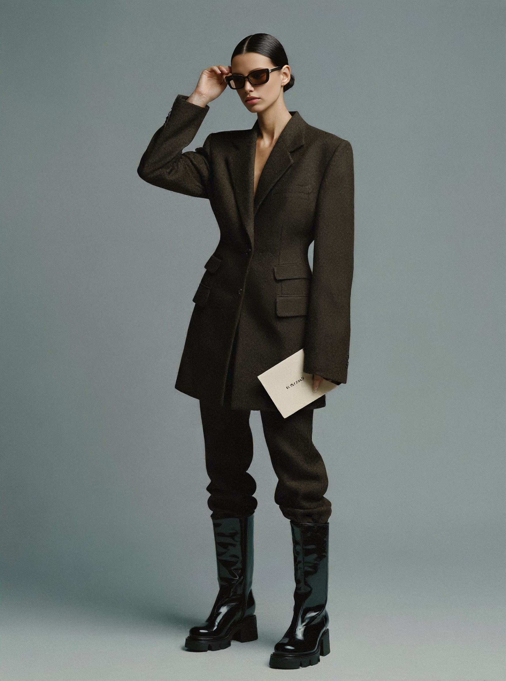 Loose Casual Winter Clothes Long Sleeve Straight Tube Sleeve Regular Length Top For Women Comfortable Fashion Outerwear