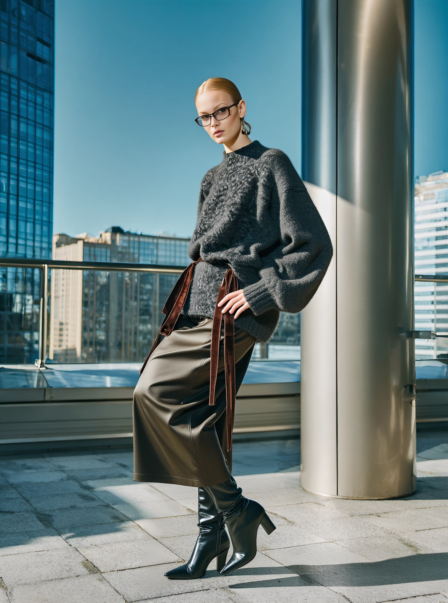 Loose Fit Long Sleeve Round Neck Sweater Casual Style Straight Tube Sleeve Regular Length Women's Top Autumn Fashion