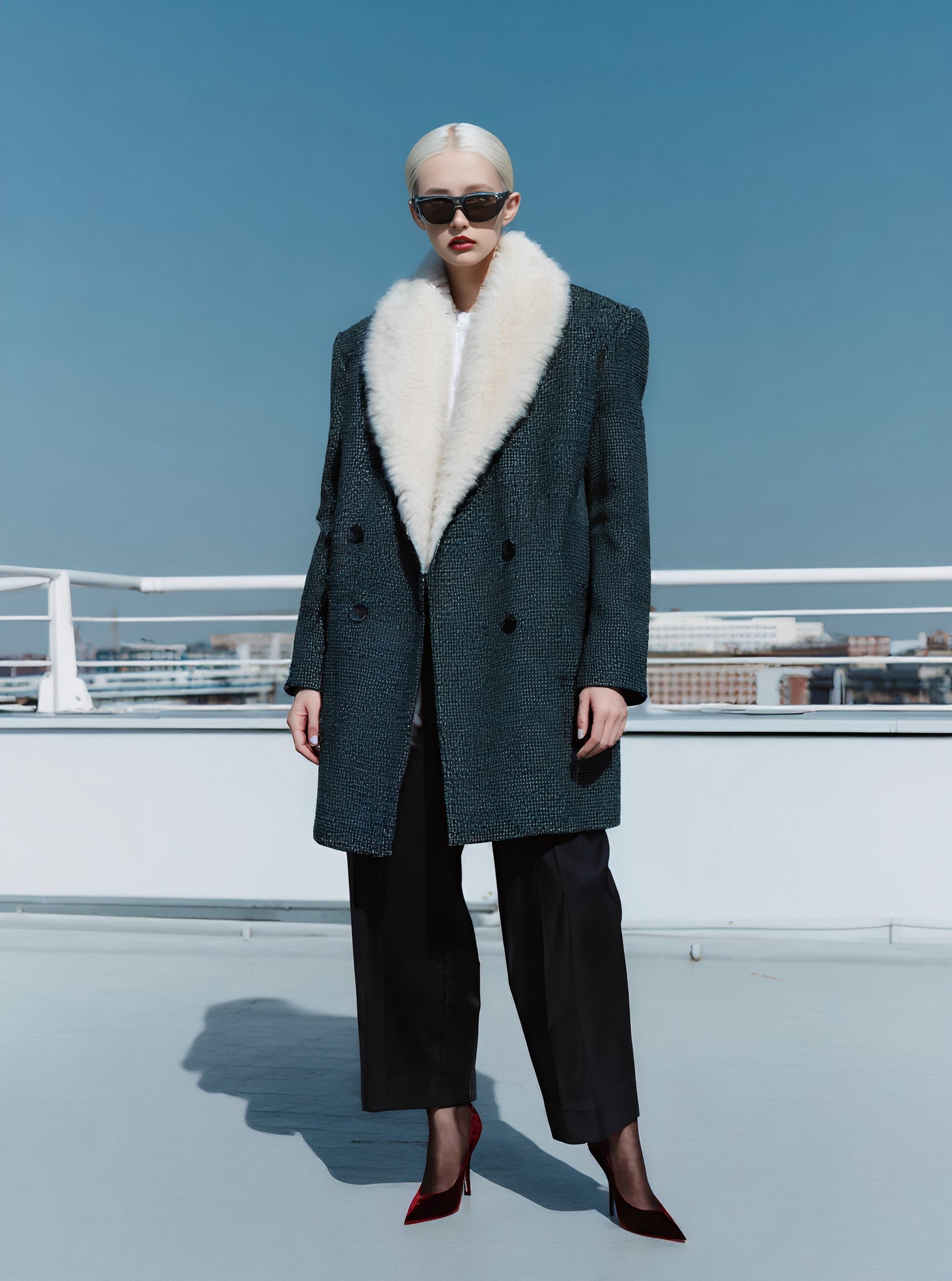 Casual Style Women's Coat Autumn Regular Length Top Fashion Outerwear for Ladies Comfortable Fit Casual Coat Double Breasted