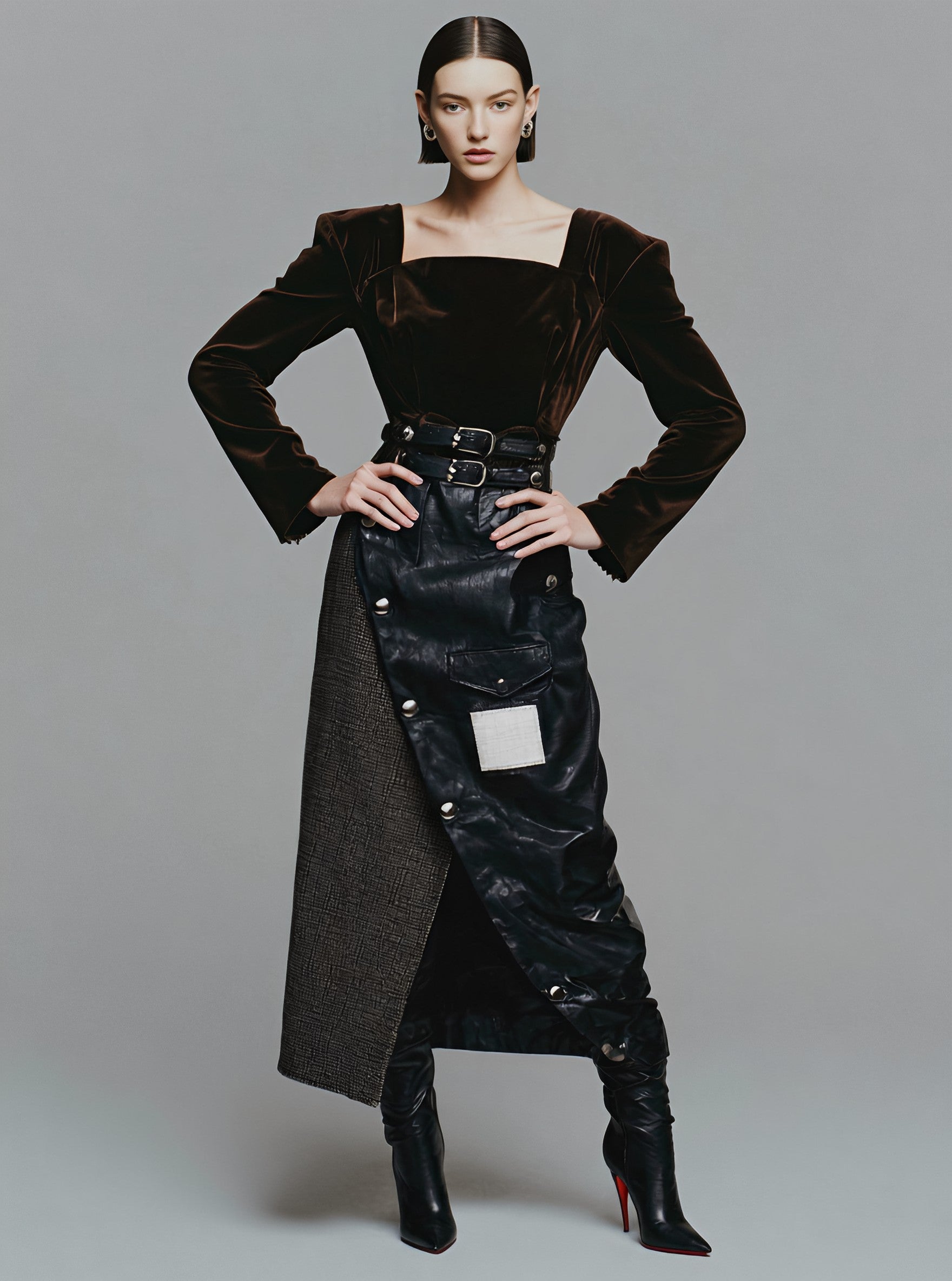 Casual Mid-Length A-Line Skirt Regular Waist Style Women's Fashion Spring Autumn Seasonal Skirts Casual Skirts