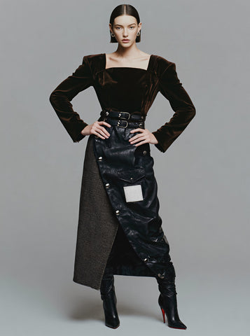 Casual Mid-Length A-Line Skirt Regular Waist Style Women's Fashion Spring Autumn Seasonal Skirts Casual Skirts