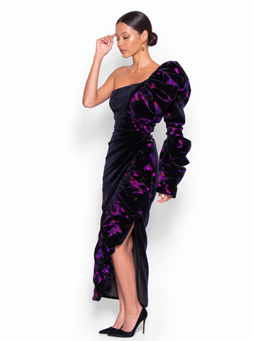 Autumn Winter Tight Fit Bodycon Dress Long Skirt Sleeveless Shoulder Bared Style Party Wear Women's Fashion Clothing One-Shoulder