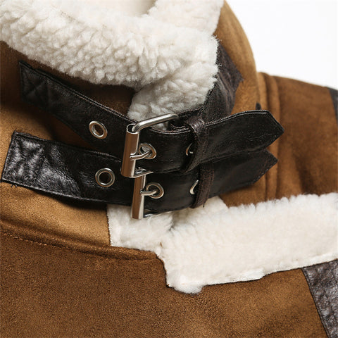 Women's Casual Double-Sided Jacket European And American Style Lapel Irregular Pocket Zipper Long-Sleeve Short Coat