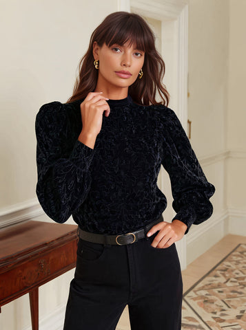 Little Shirt Autumn Casual Fit Round Neck Top Regular Length Style Comfortable Loose Women's Fashion Upperwear