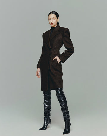 Casual Woolen Coat Regular Length Winter Clothes Women's Fashion Outerwear Classic Style Comfortable Fit Outer Layer