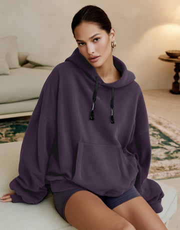 Women's Autumn Hoodie Casual Korean Solid Color Drawstring Long Sleeve Hooded Daily Hoodie