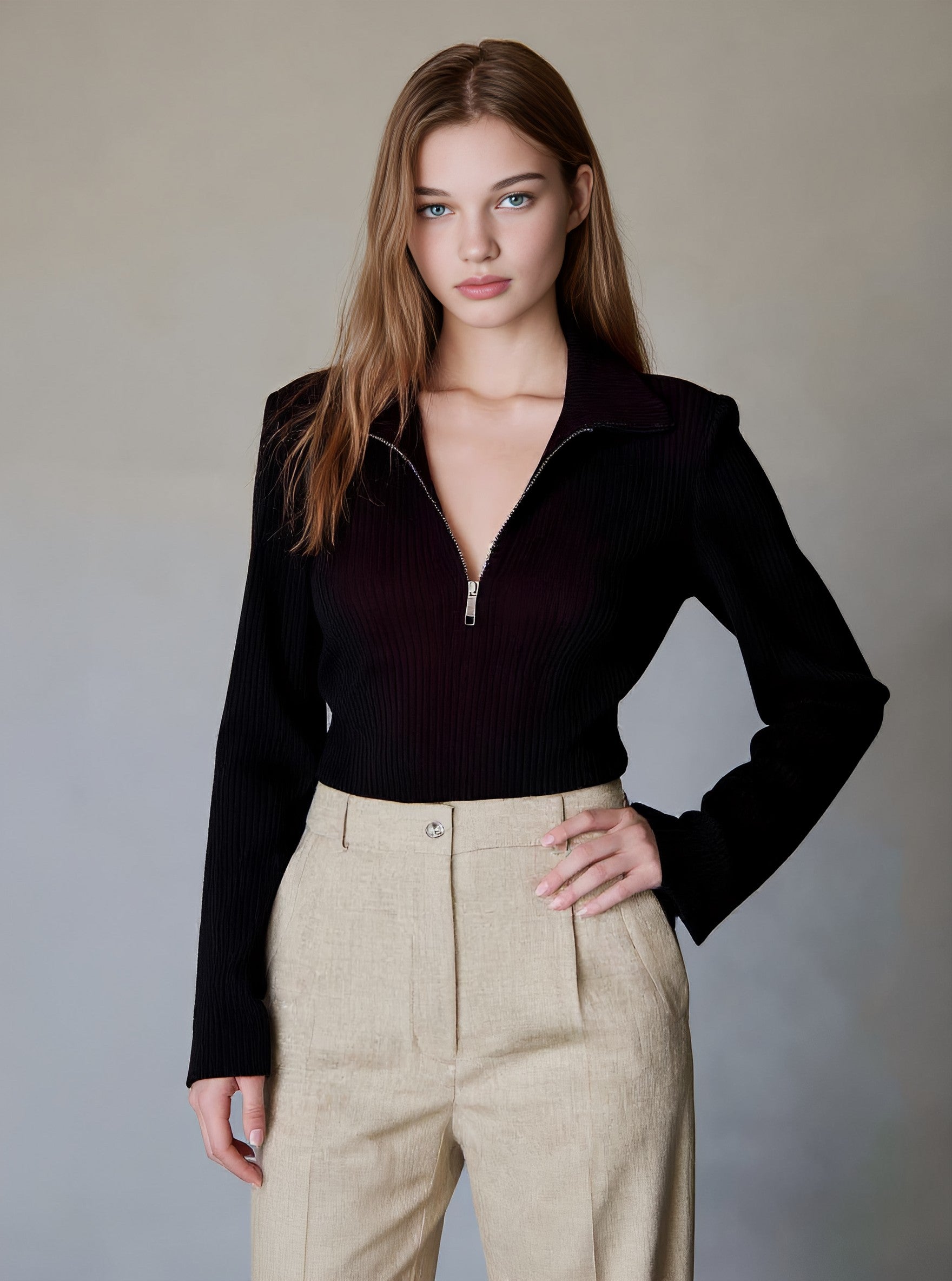 Autumn Hoodie Tailored Fit Straight Sleeve Casual Style Women's Sweatshirt Jacket Comfortable Streetwear Top